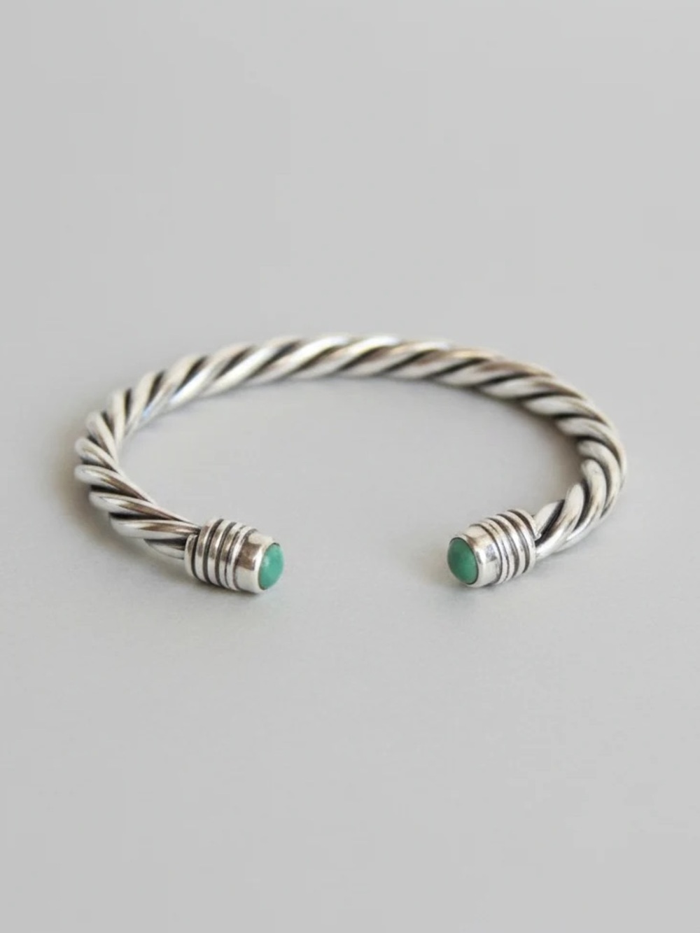 Turquoise Cable Cuff Bracelet